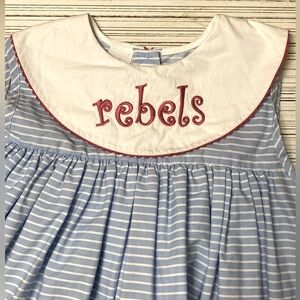 Ole Miss Rebels University of Mississippi Dress Girl’s Size 7